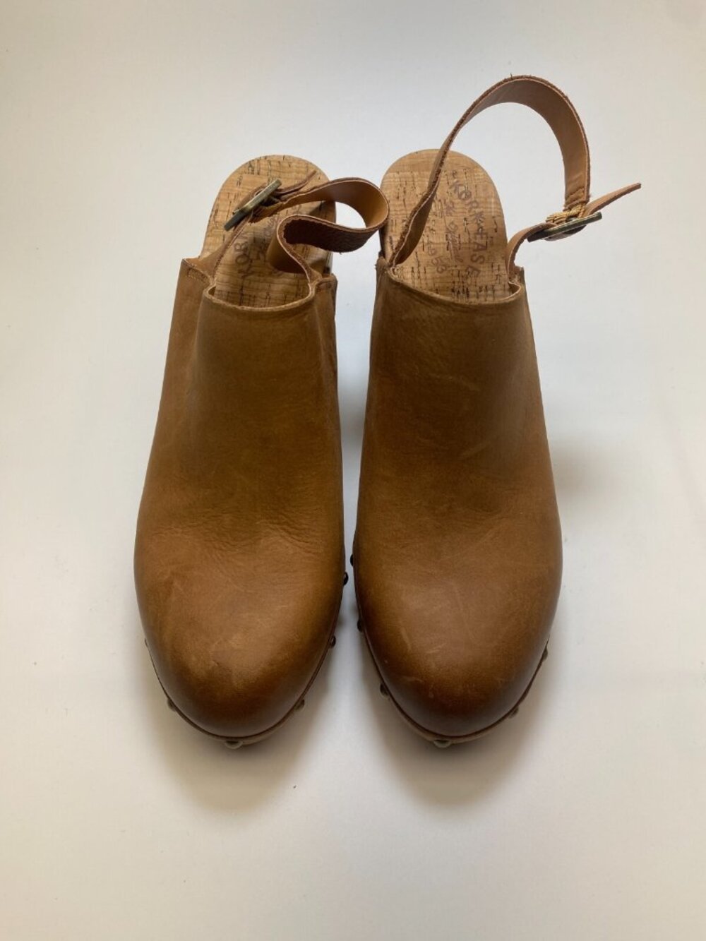 Kork-Ease Womens Brown Cork Leather Heel Sz 10M - Picture 2 of 8